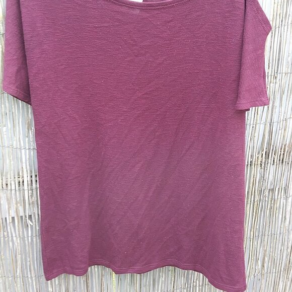 Kayleigh Maroon Off The Shoulder Straps Top - No Size Tag - See Measurements - Picture 4 of 12